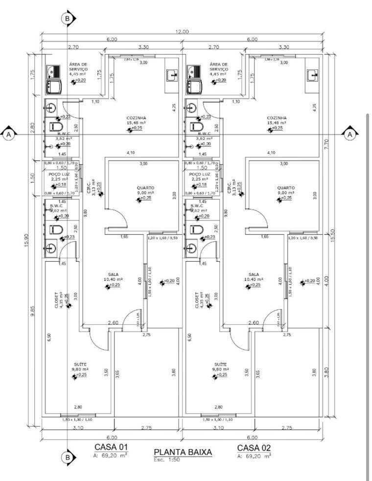 Casa, 2 quartos, 69 m² - Foto 14