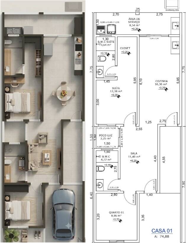 Casa, 2 quartos, 87 m² - Foto 5